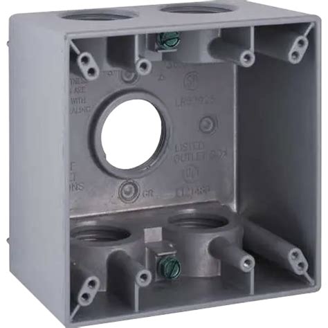 double gang outdoor electrical box|double gang weatherproof outlet box.